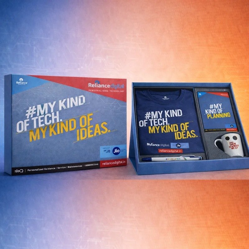 Custom Promotional Merchandise kit for Reliance digital by Luxarian lines