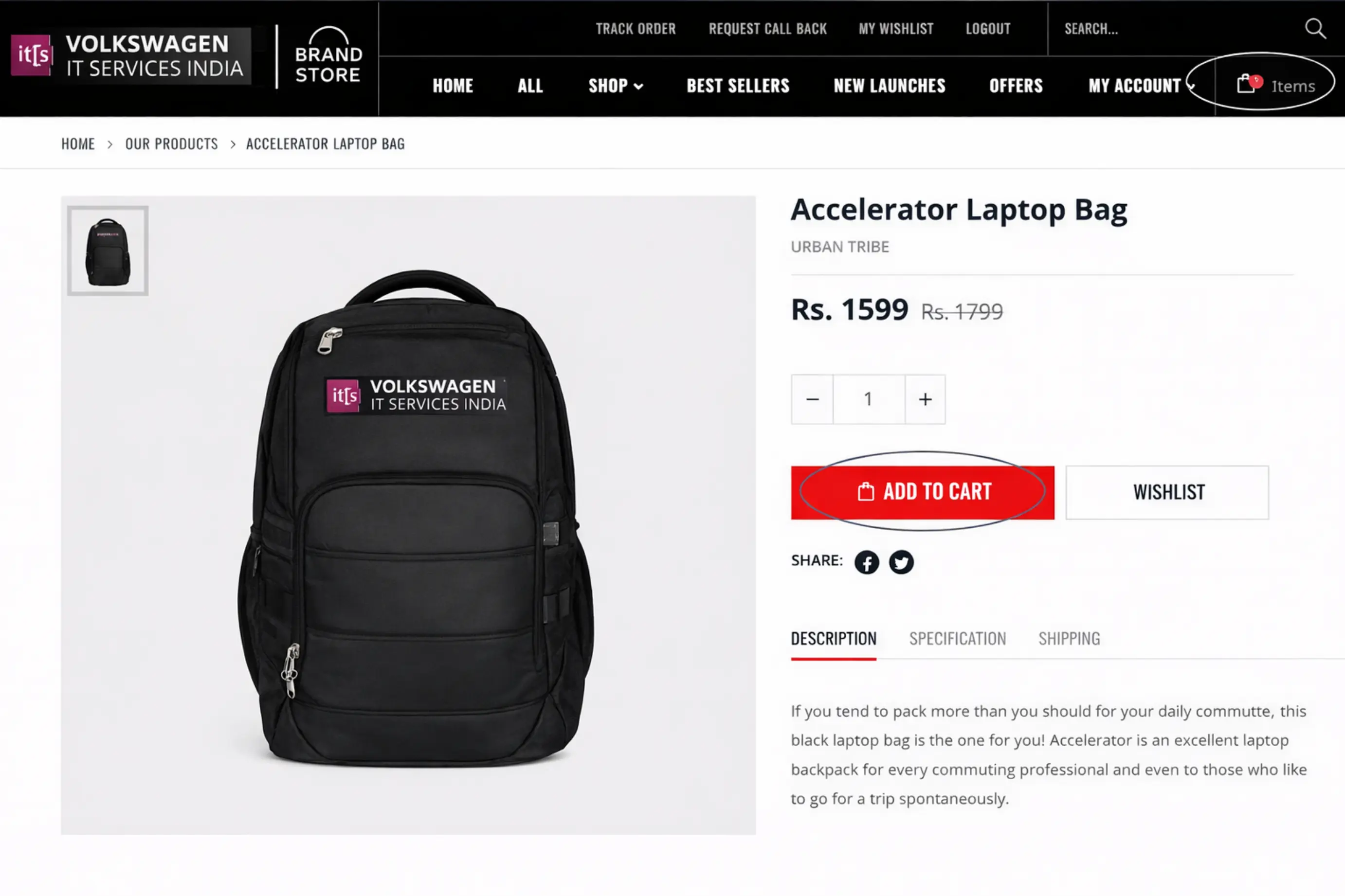 employee brandstore add to cart feature